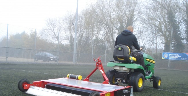 Sports Pitch Drag Brushing in Woodside