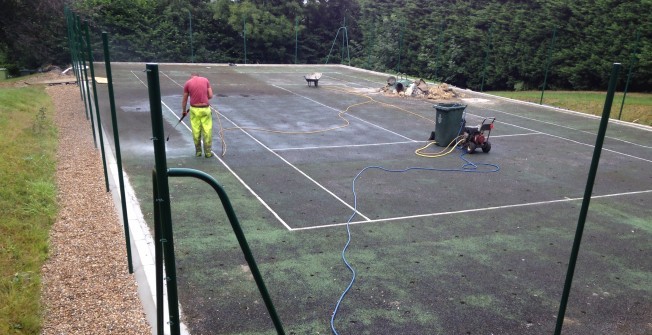 Artificial Tennis Court Maintenance in Bridge End